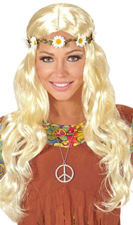 Peruca com Coroa de Flores