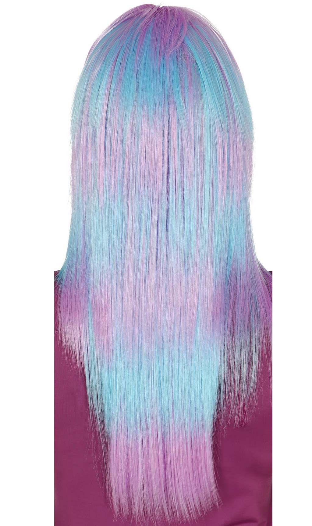 Peruca Comprida Azul e Violeta