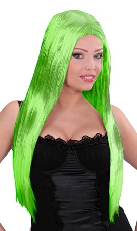Peruca Colorida Comprida com Glamour