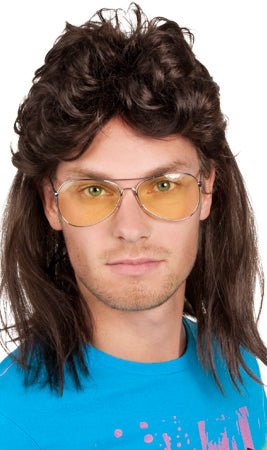 Peruca Mullet dos Anos 80