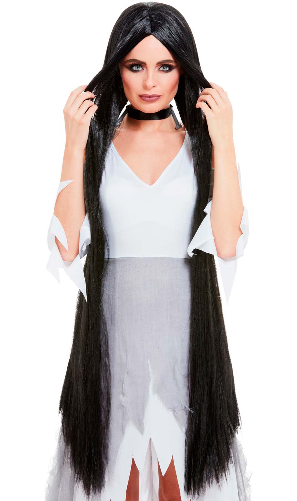 Peruca Preta Bem Comprida