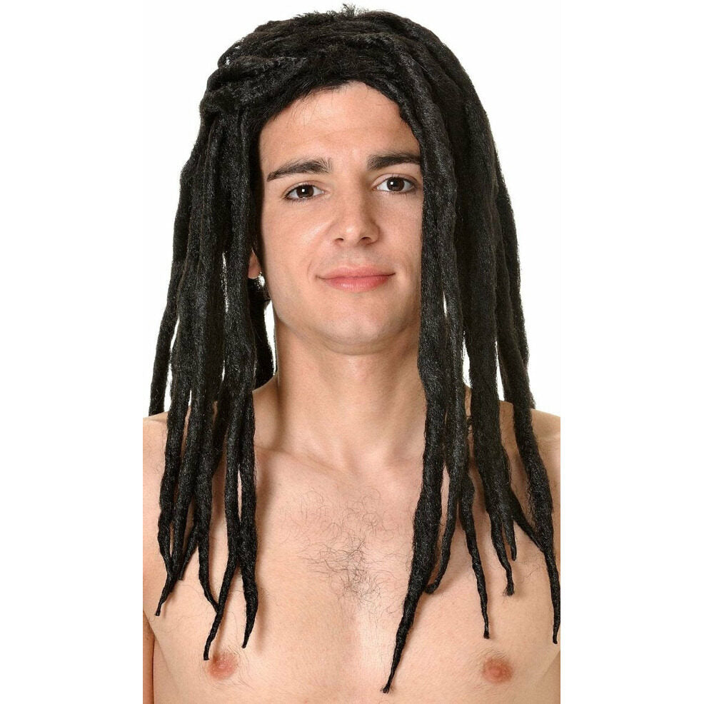 Peluca Negra Rastas | Don Disfraz