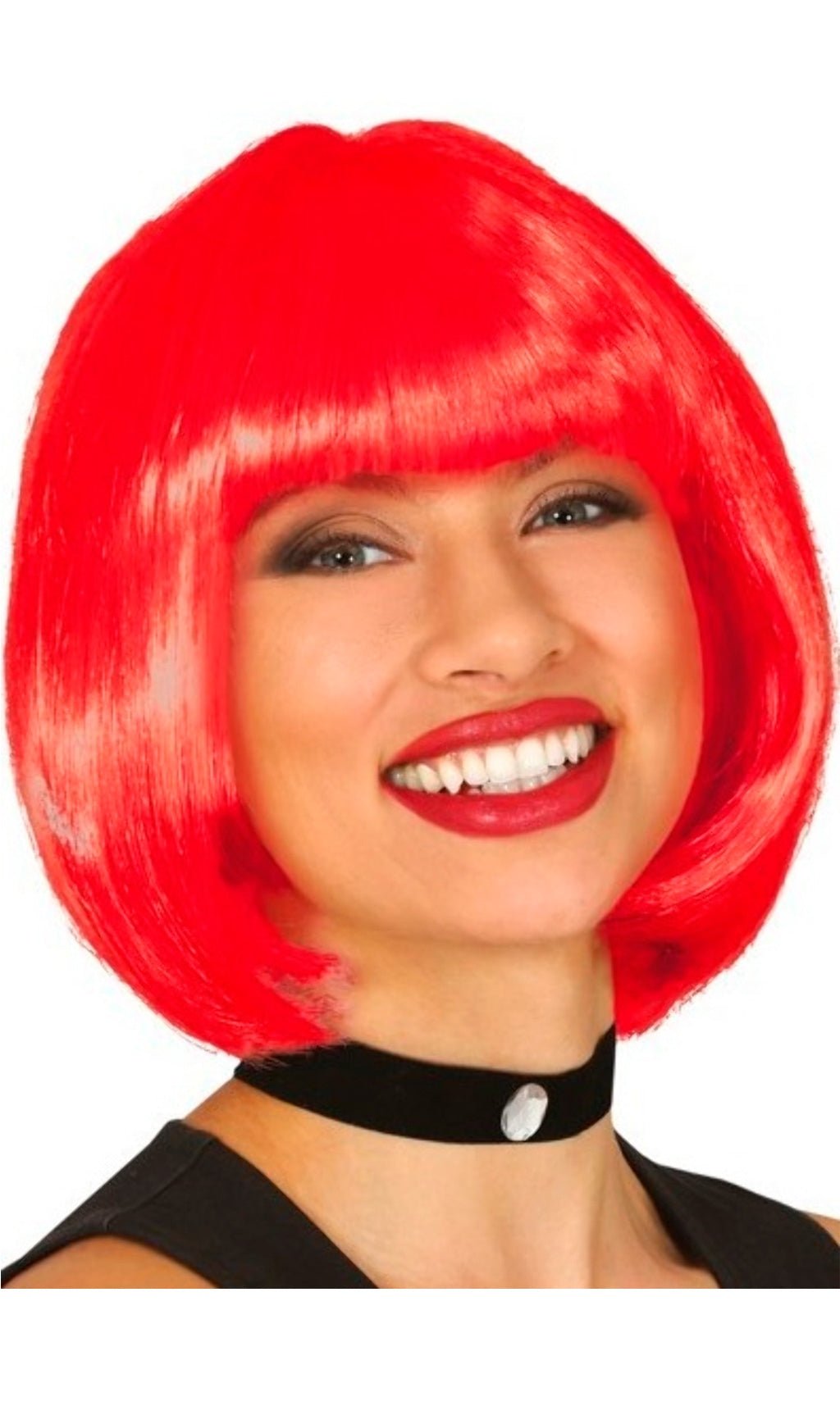 Peruca Vermelha Cabelo Médio Eco