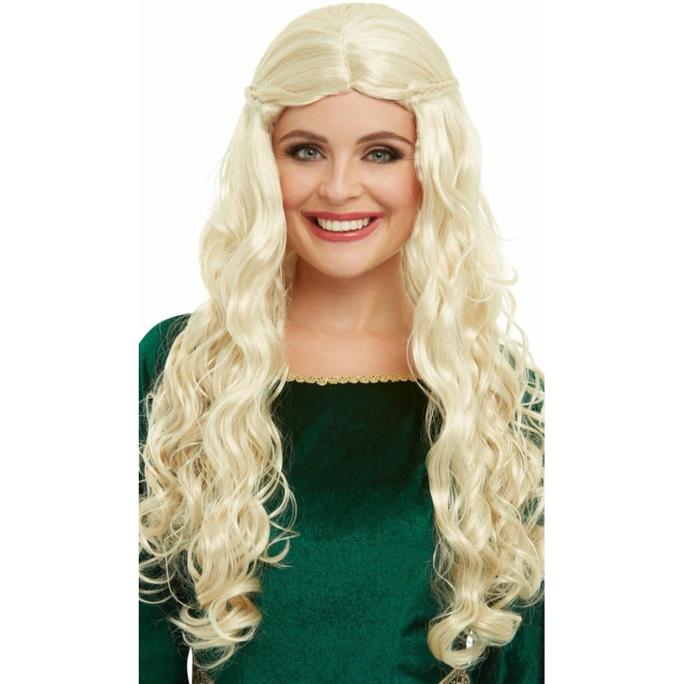 Peluca Rubia Medieval | Don Disfraz