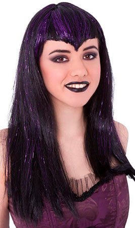 Peruca de Vampira Travessa Colorida