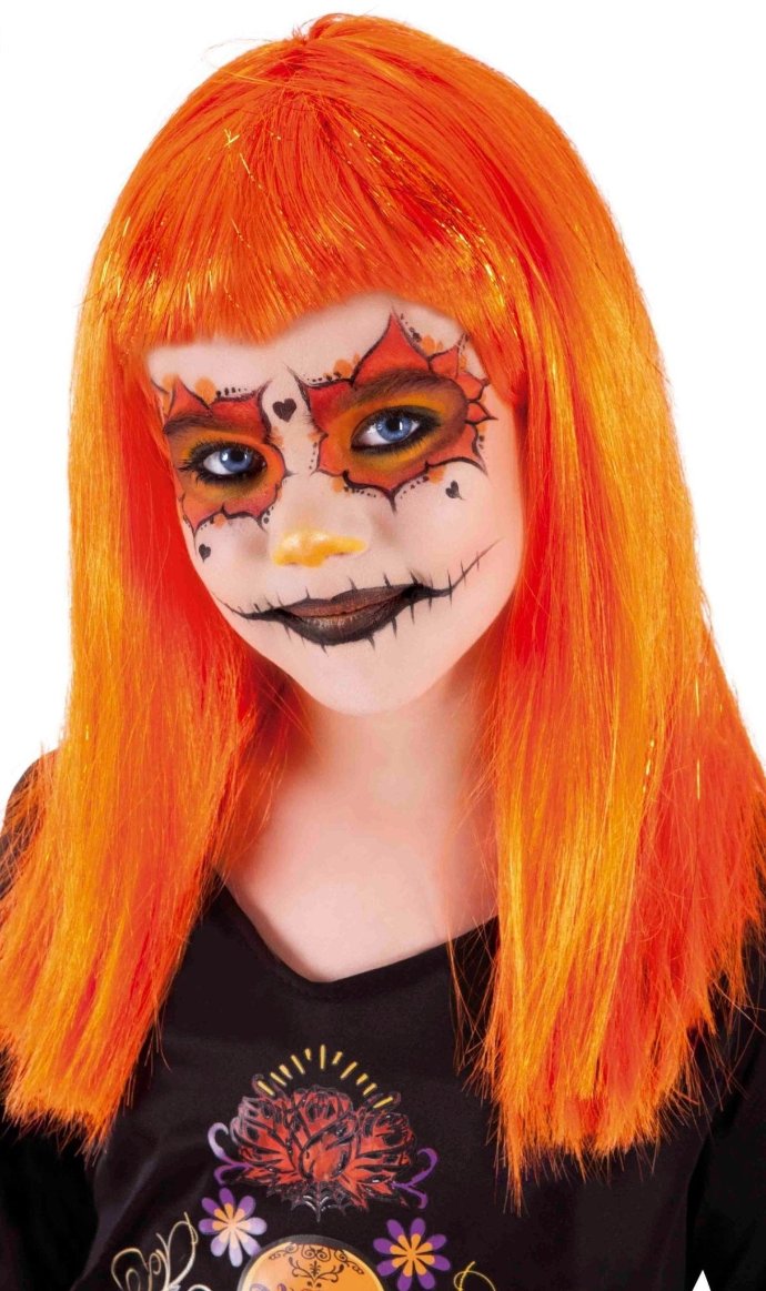 Peruca de Vampira Travessa Laranja para criança