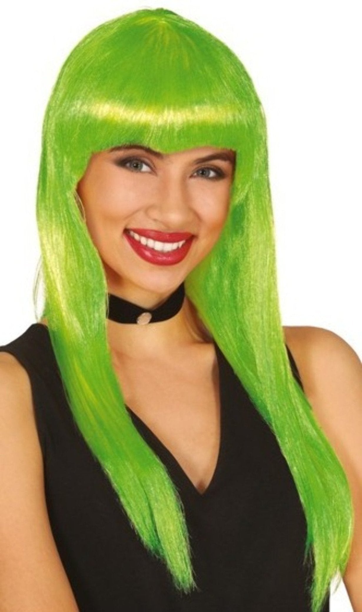 Peruca Verde com Cabelo Eco