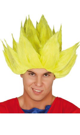 Peruca de Guerreiro Manga Loura