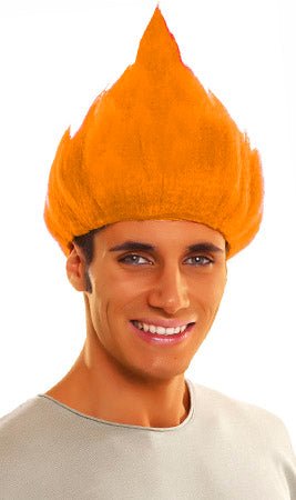 Peruca de Troll Laranja
