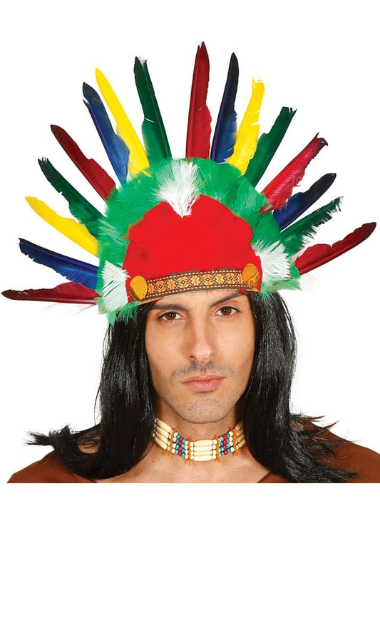 Chapéu Plumas Curto de Índio