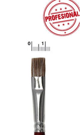 Pincel Plano 10 mm de Boi Profissional