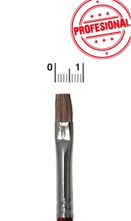 Pincel Plano 6 mm de Boi Profissional