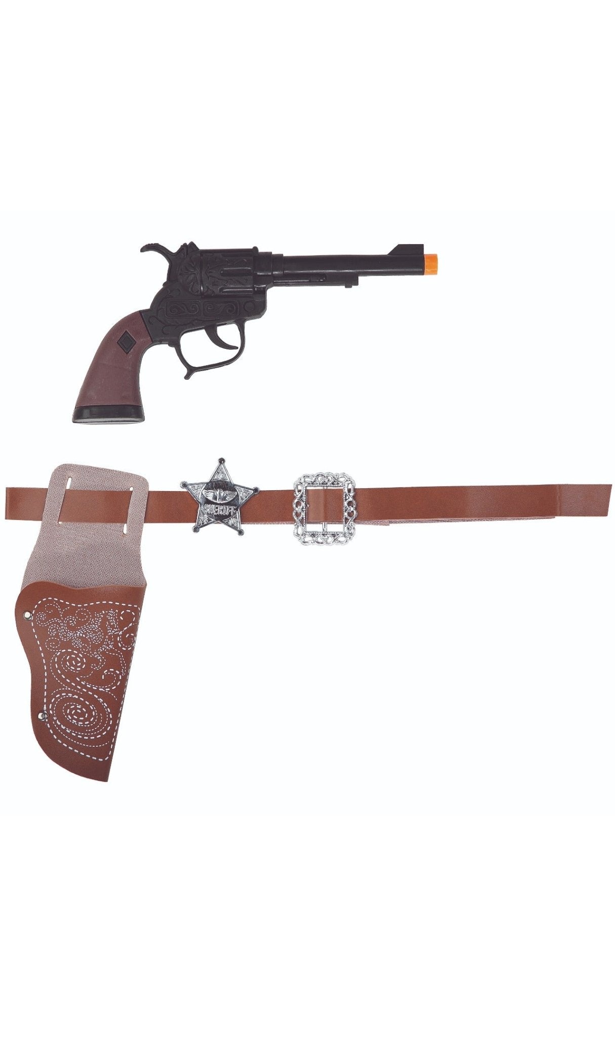 Pistola com Coldre Castanho