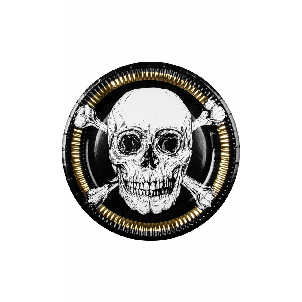 Platos Pirata Calavera | Don Disfraz