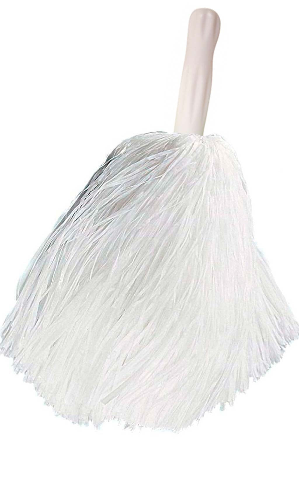 Pompom Branco com 120 gr de Ráfia