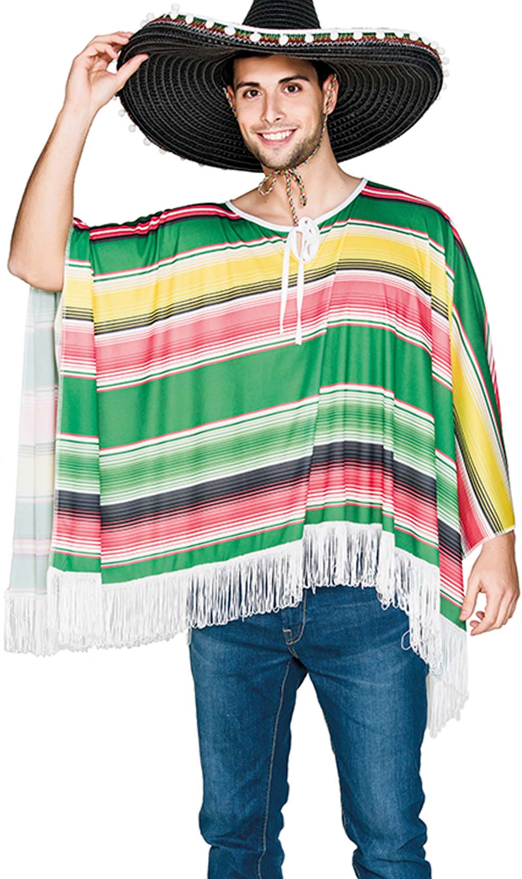 Poncho Mexicano Colorido