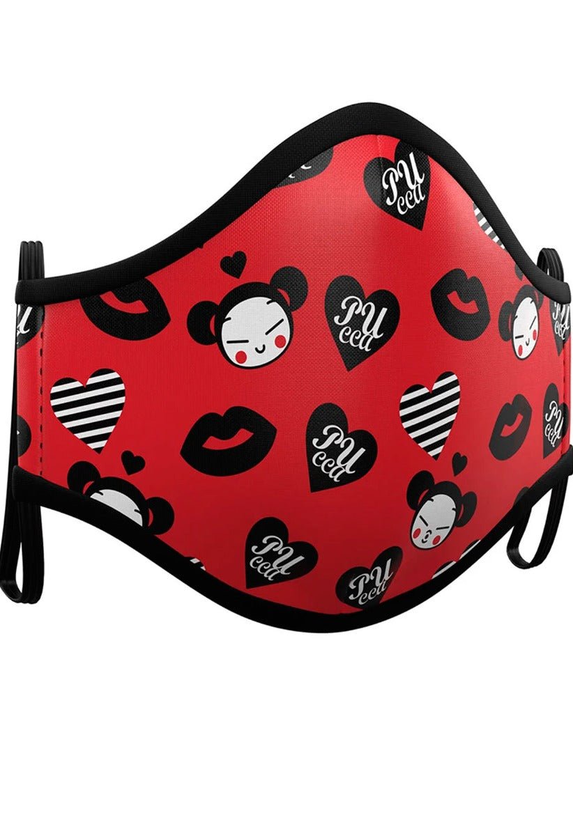 Conjunto 2 Máscaras em Tecido da Pucca™ para adulto