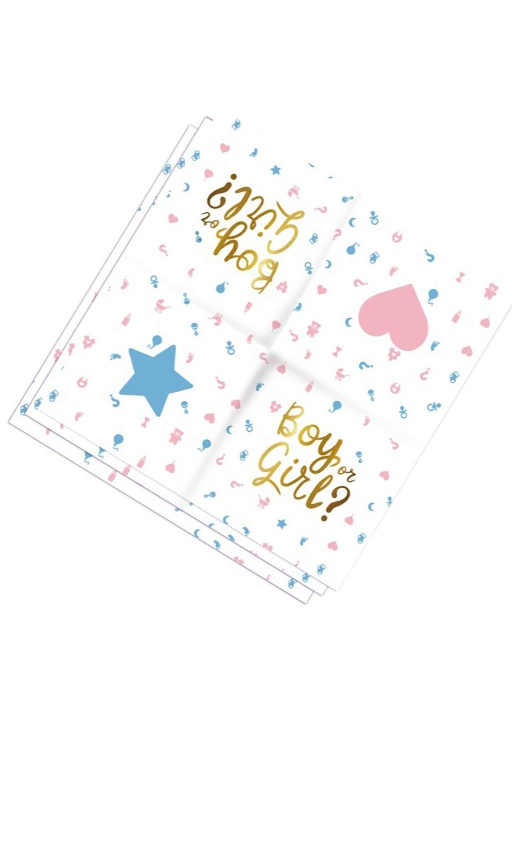 Guardanapos de Gender Reveal Bebê