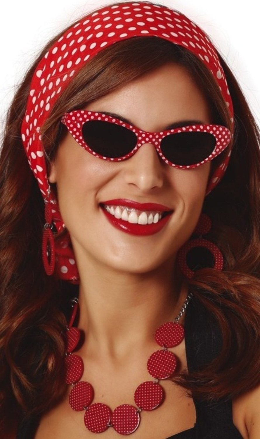 Conjunto de Anos 50 com Bolinhas