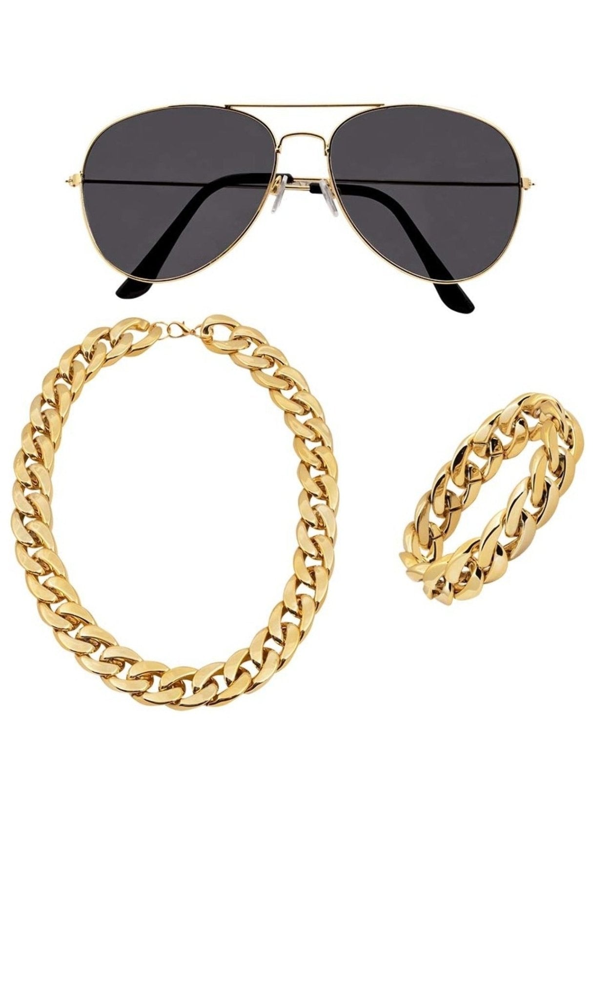 Conjunto Rapper Dourado