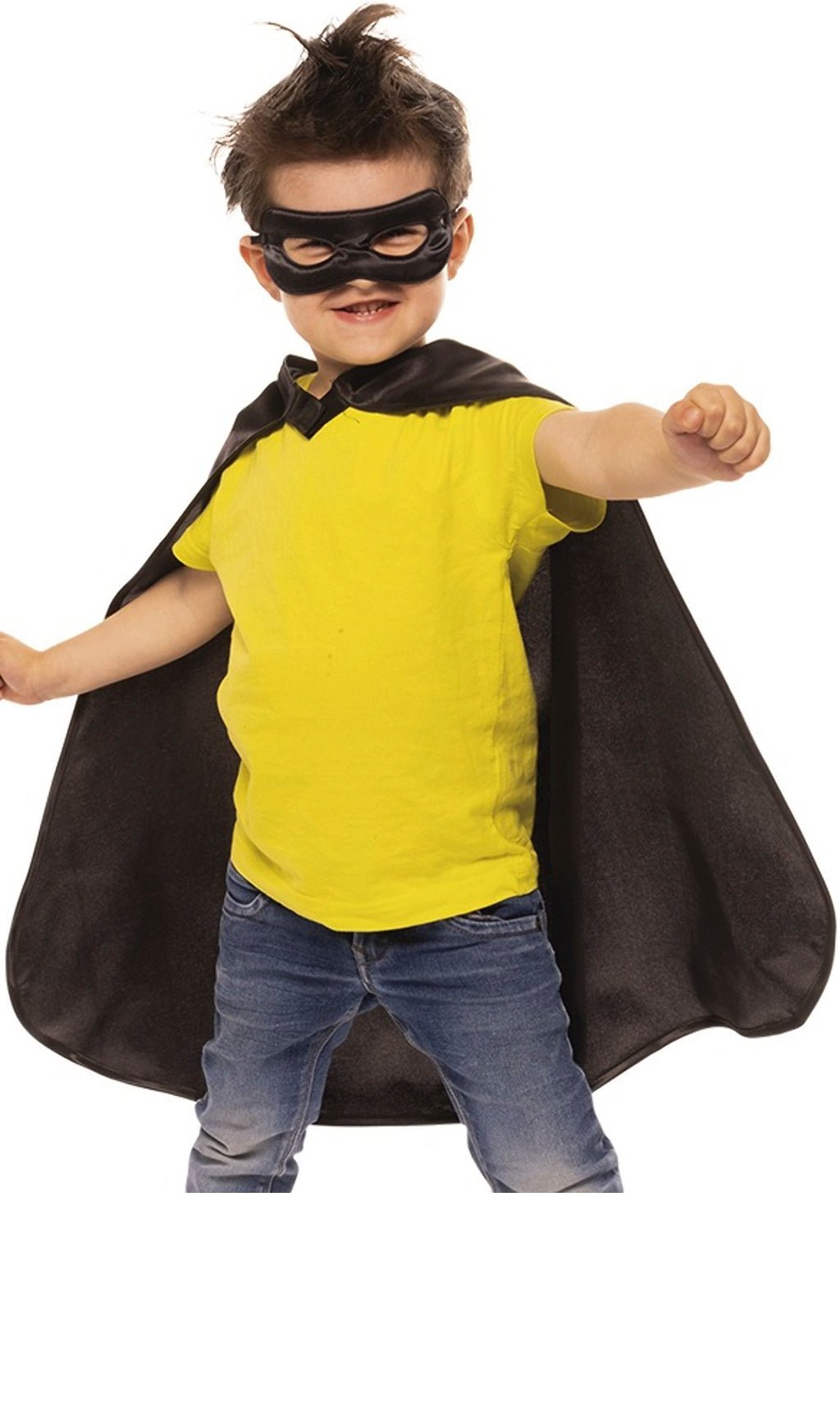 Set Infantil de Super-Herói Preto
