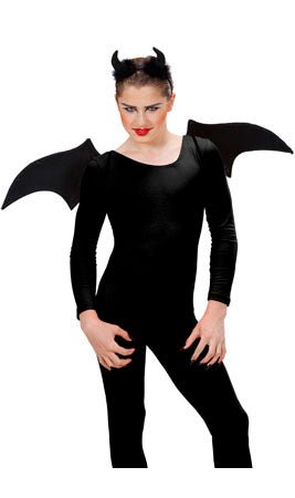 Set de Diabo com Asas Preto