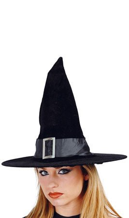 Chapéu de Bruxa em Veludo