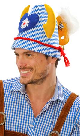 Gorro Oktoberfest com Chifres