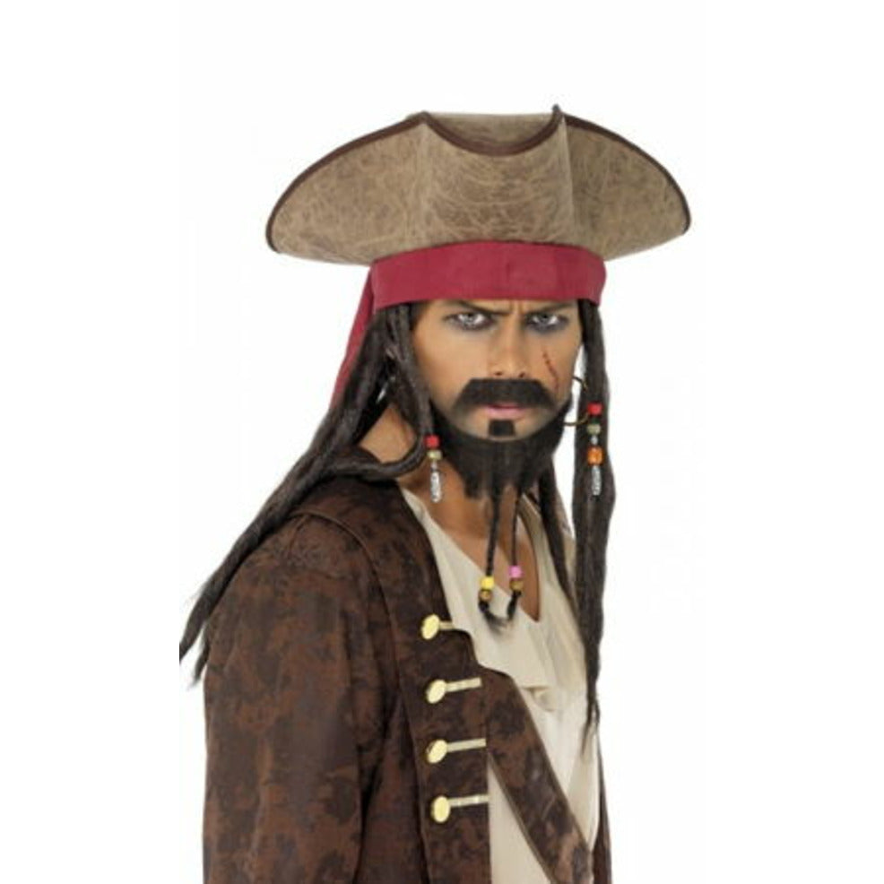 Sombrero Pirata Rastas | Don Disfraz