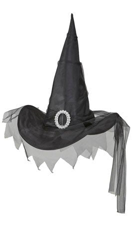 Chapéu de Bruxa com Tule