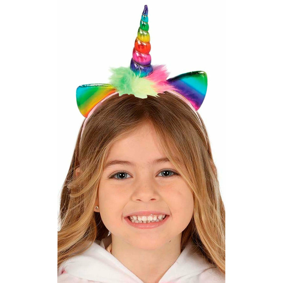 Diadema de Unicornio Multicolor infantil | Don Disfraz