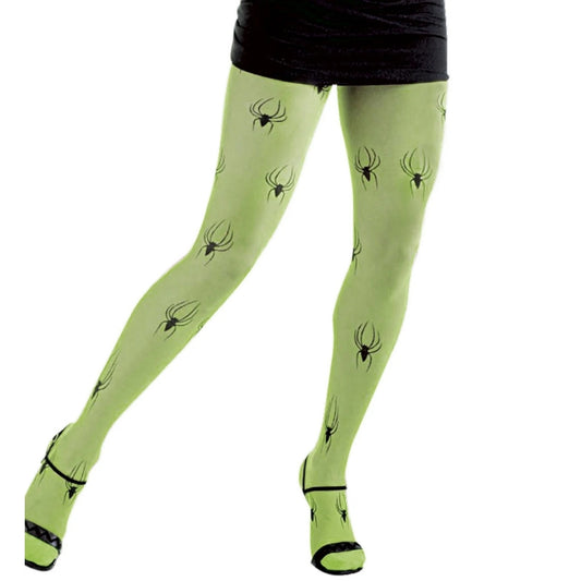 Collants Verdes com Aranhas