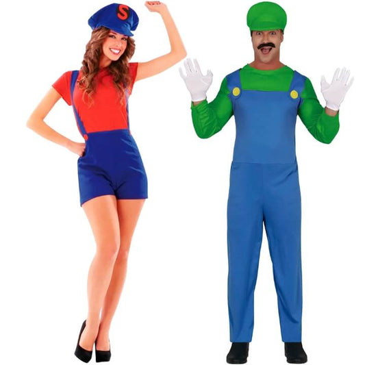 Fatos de casal de Mario e Luigi