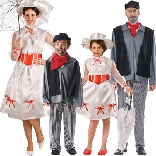 Fatos de grupo de Mary Poppins e o Limpa-chaminés