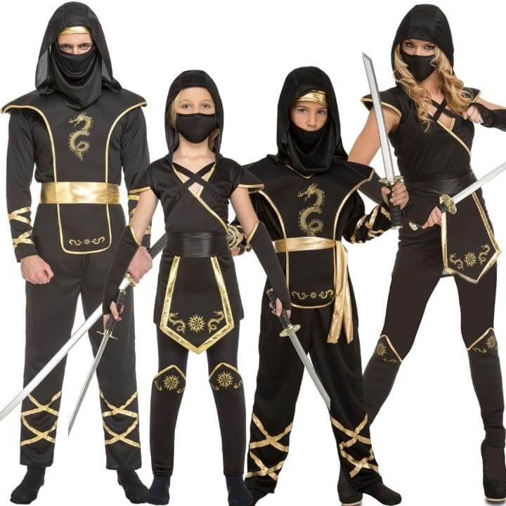 Fatos de grupo de Ninjas Dragão