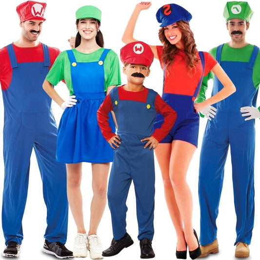 Fatos de grupo de Mario e Luigi Bros