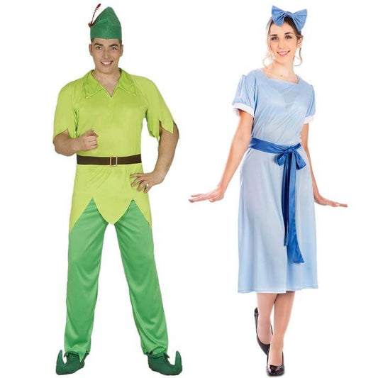Fatos de casal de Peter Pan e Wendy