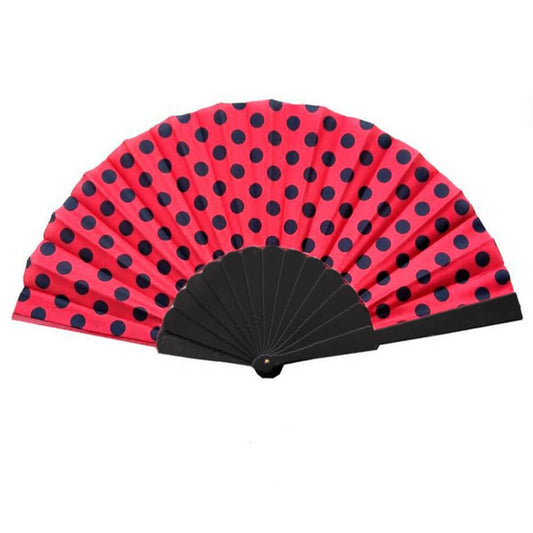 Leque Flamenco Vermelho e Preto