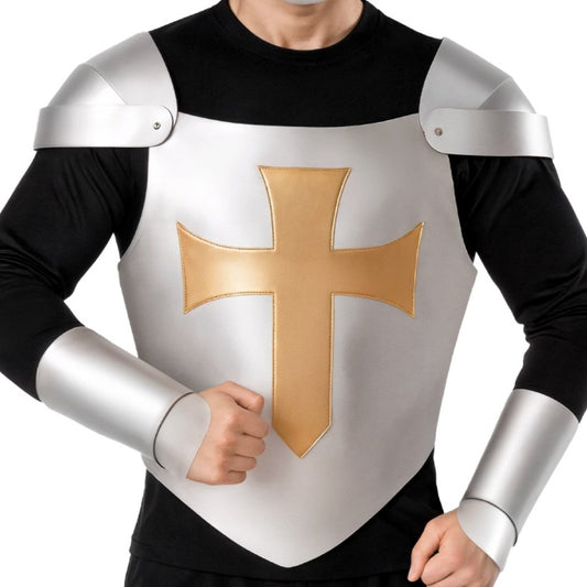 Armadura de Cavaleiro Medieval Prata
