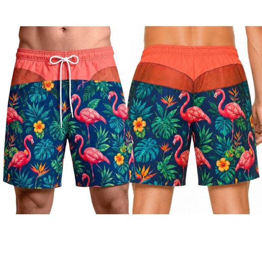 Fato de Banho Divertido Flamingos