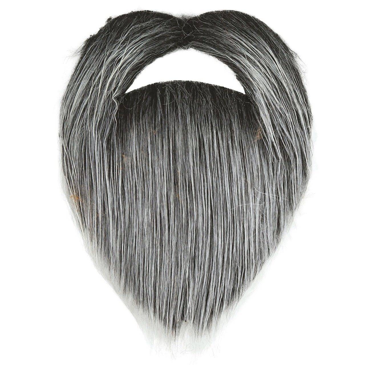 Barba com Bigode Cinzento