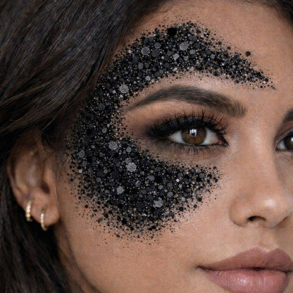 Barra de Maquilhagem Glitter Purpurina Preto