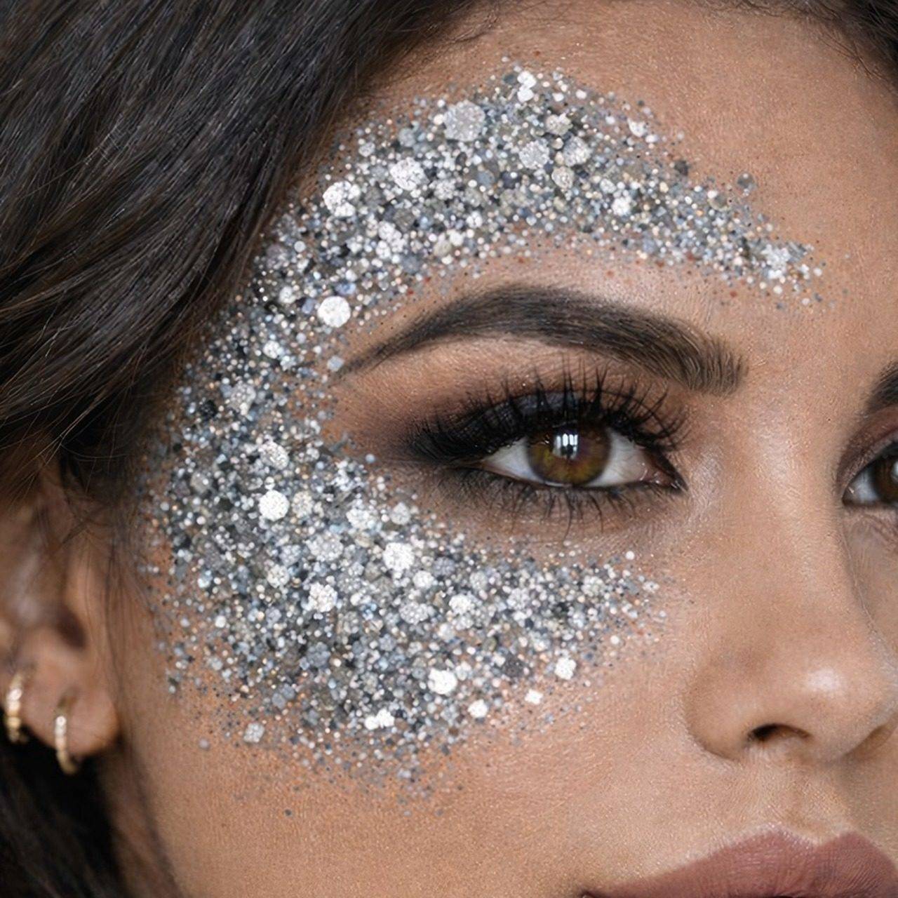 Barra de Maquilhagem Glitter Purpurina Prata