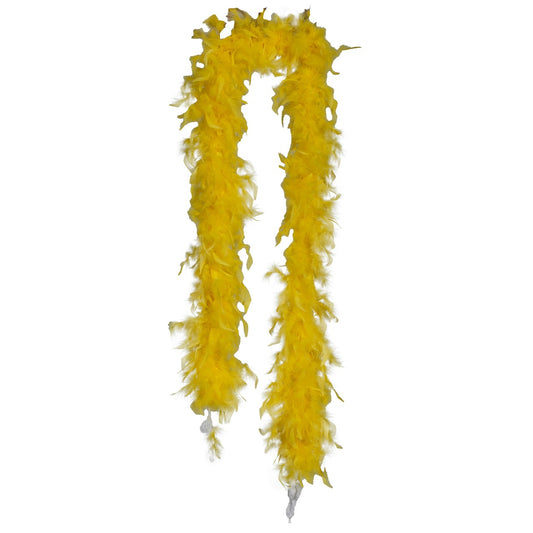 Boa de Plumas Amarela 80g