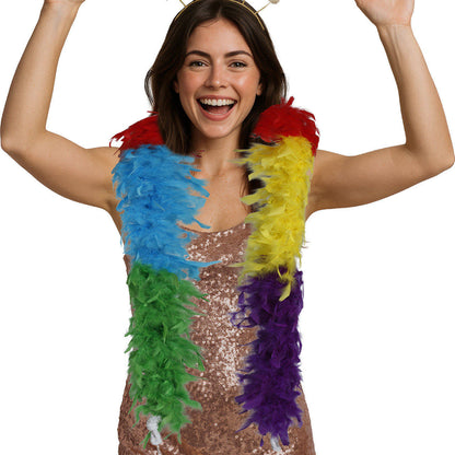 Boa de Plumas Multicolor 80gr.