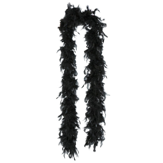 Boa de Plumas Preta 80g