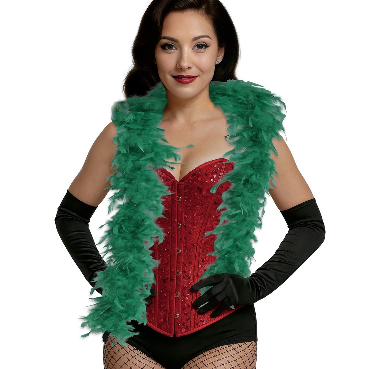 Boa de Plumas Verde 80g