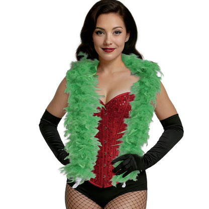 Boa de Plumas Verde Claro 80gr.