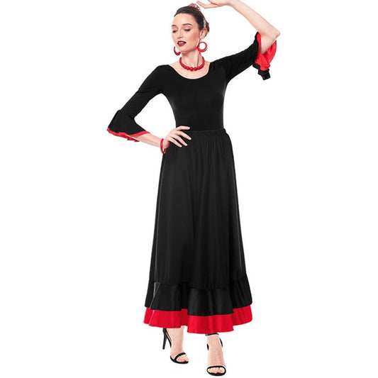 Body Flamenco Preto para mulher