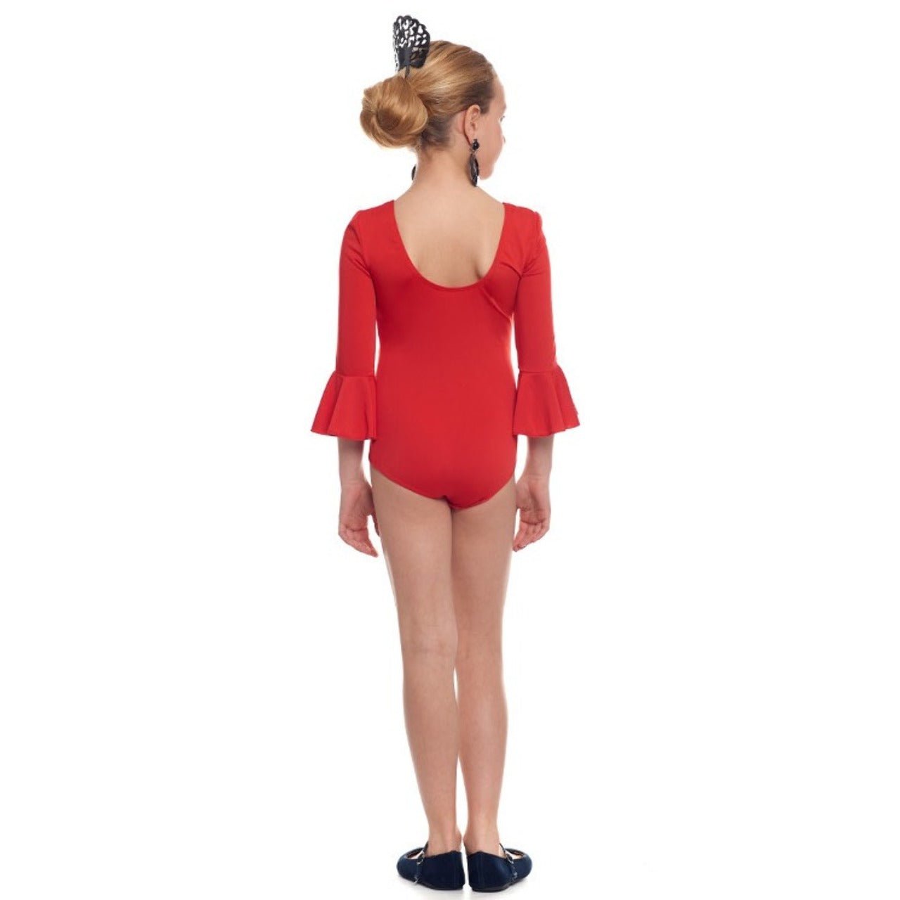 Body Flamenco Vermelho para criança